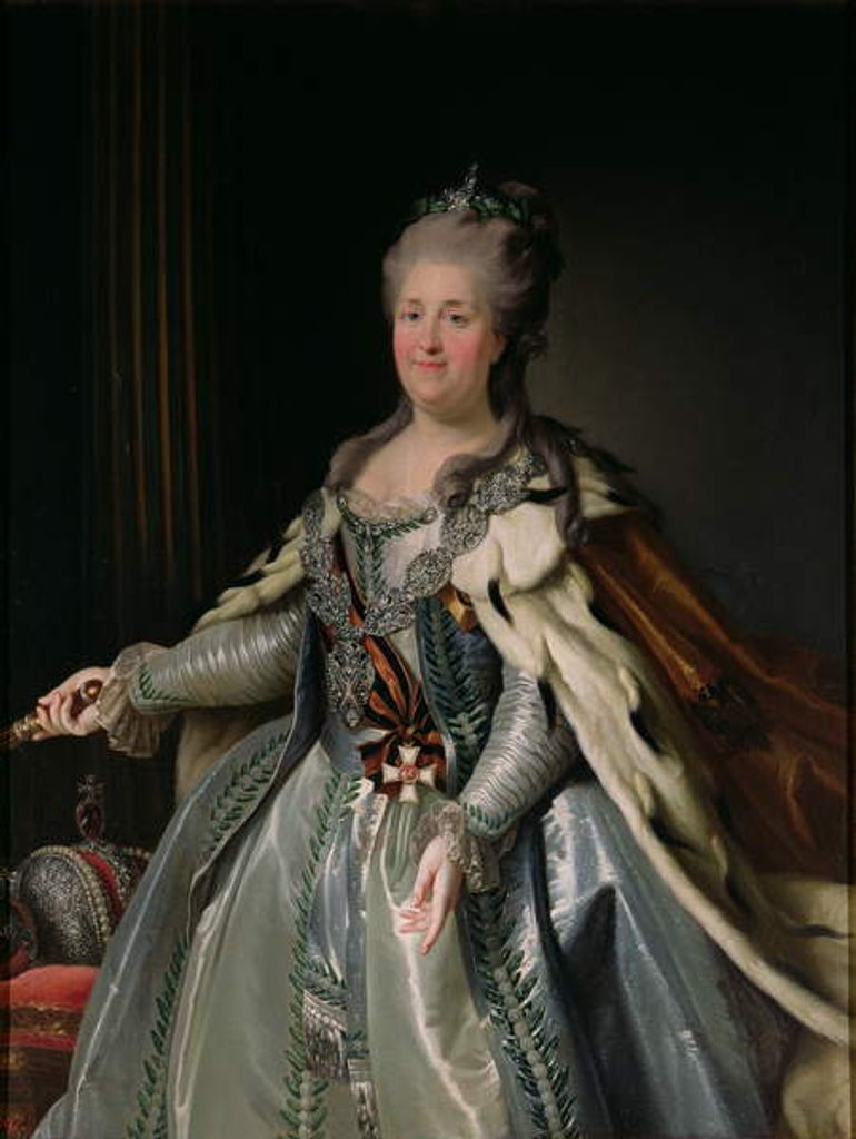 Detail of Portrait of Catherine II by Anton Albertrandi