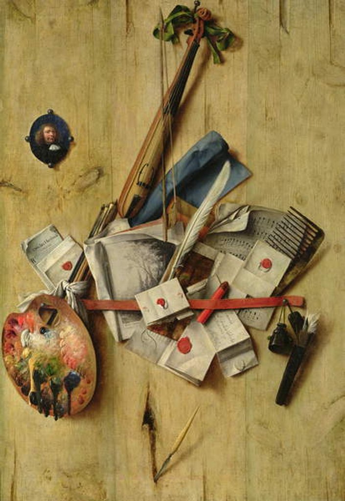 Detail of Still Life, 1675 by Cornelis Norbertus Gijsbrechts