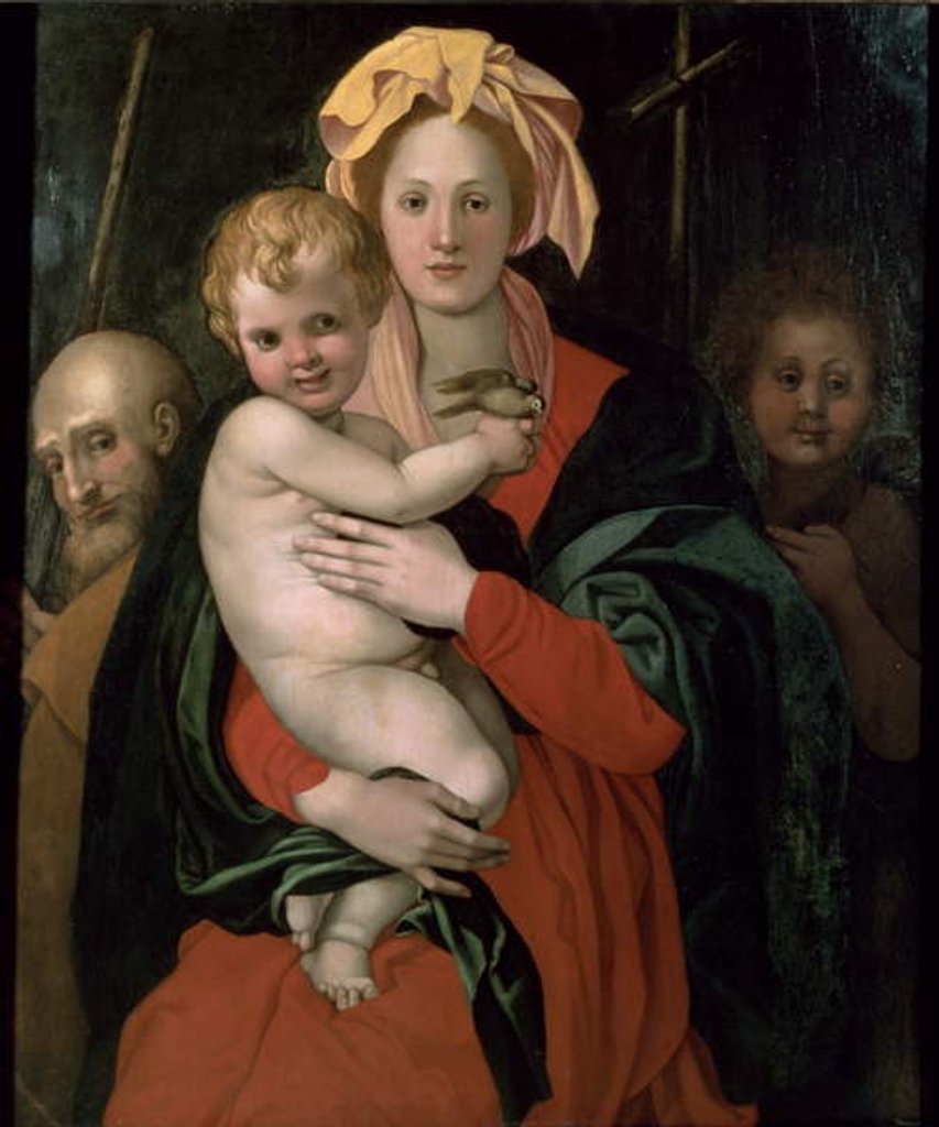 Detail of The Holy Family with St. John, after 1522 by Jacopo (workshop of) Pontormo
