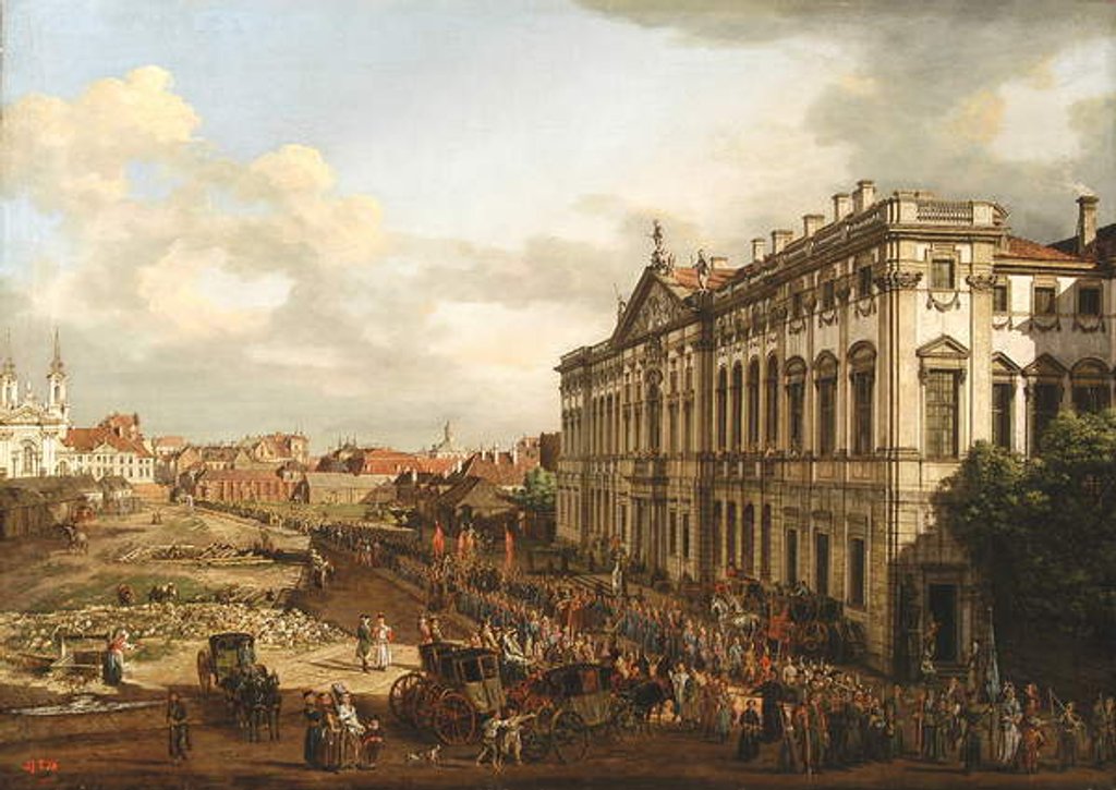 Detail of The Commonwealth Palace, 1778 by Bernardo Bellotto