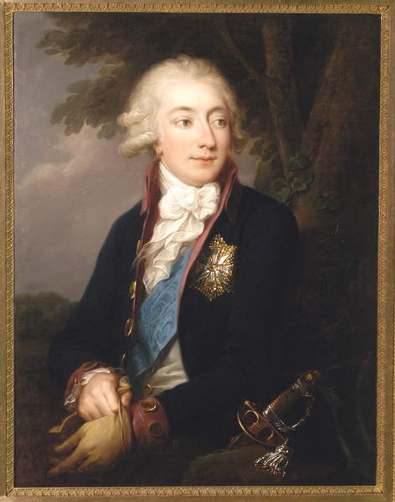 Detail of Count Antoni Jozef Lanckoronski, c.1791 by Giuseppe or Josef Grassi