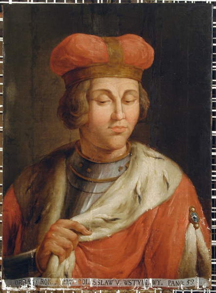 Detail of Portait of Boleslaw V the Shy, c.1806 by Plersz Jan Bogumil