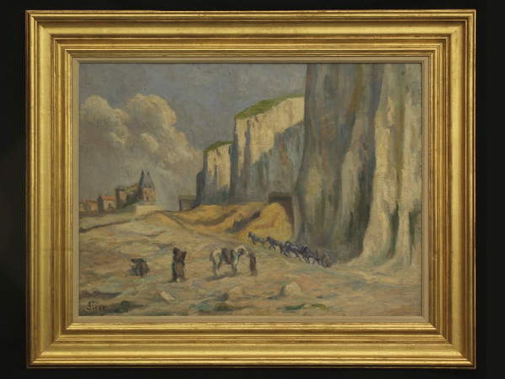 Detail of French Beach Scene by Maximilien Luce