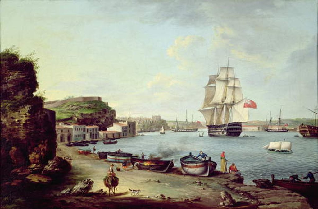 Detail of Harbour Port of Mahon, Minorca by Anton Schantz