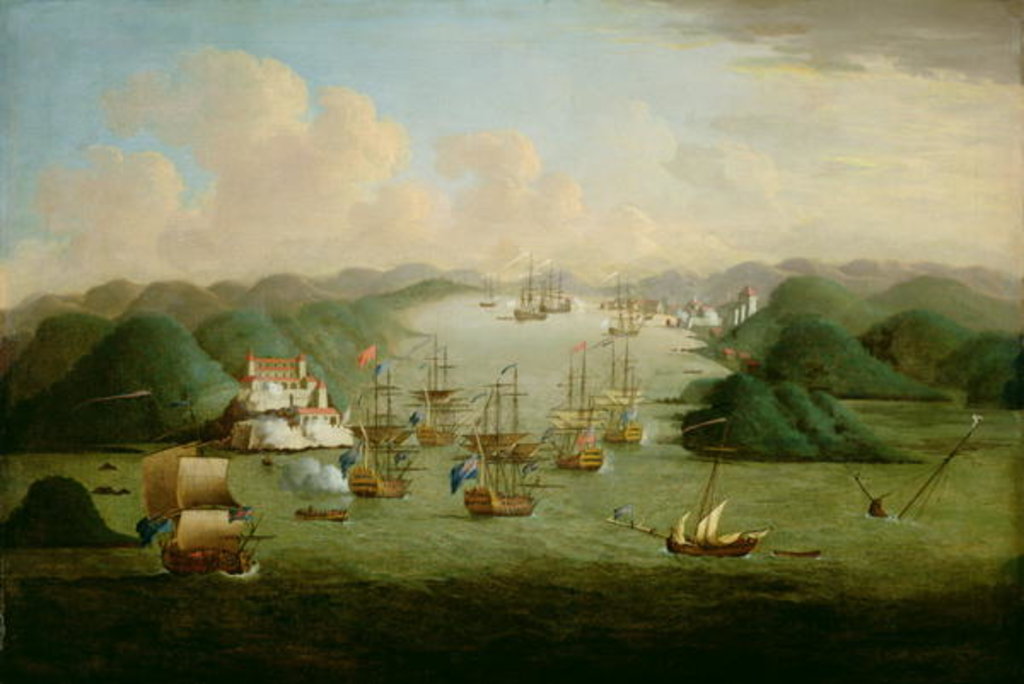 Detail of Capture of Porto Bello in 1739 by Peter Monamy