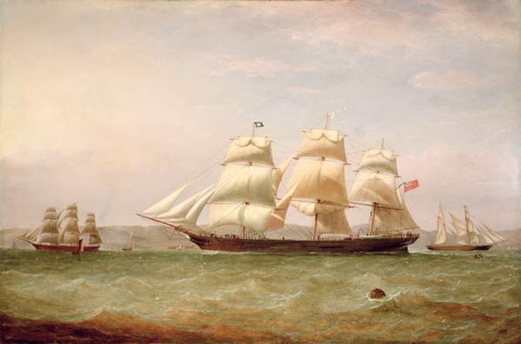 Detail of The Medium Clipper, 'John Lidget', off Greenock, 1862 by William Clark