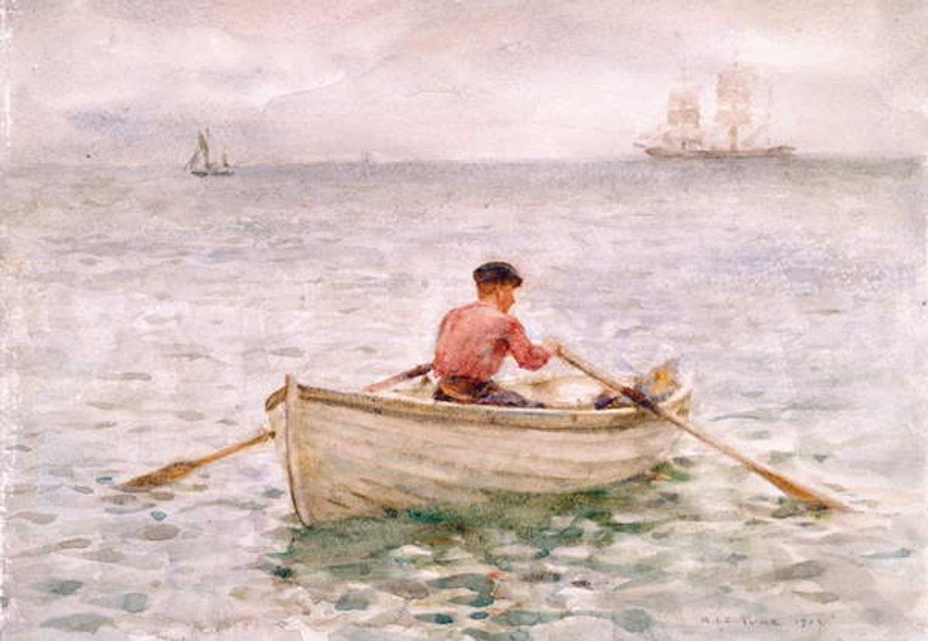 Detail of The Waterman and His Boat, 1921 by Henry Scott Tuke