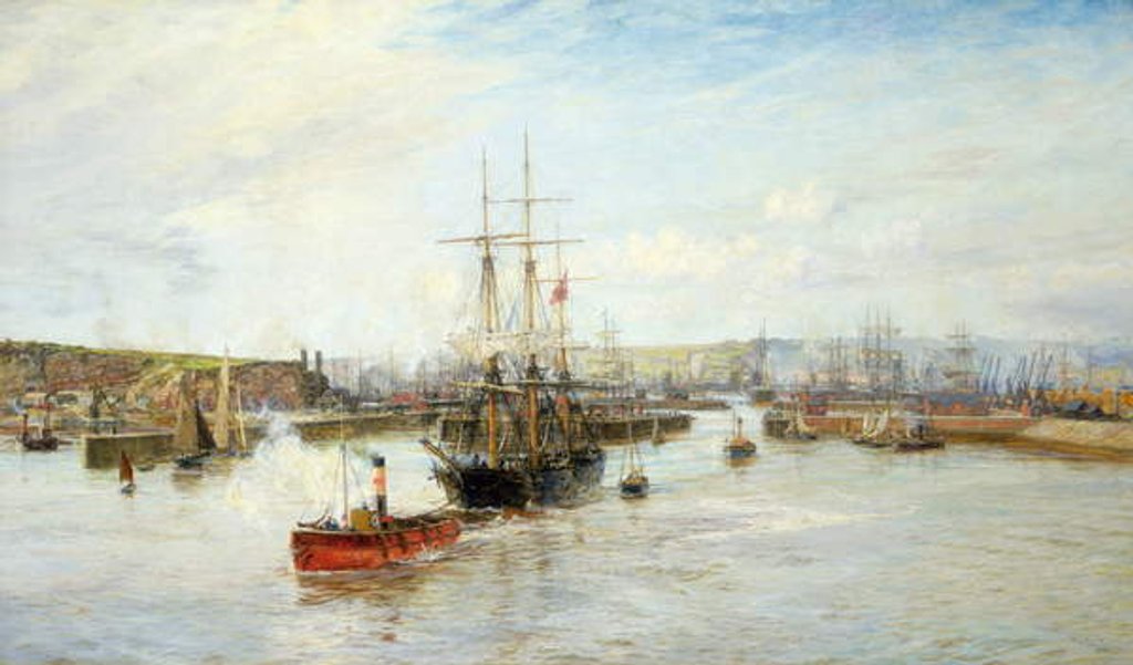 Detail of Entrance to Barry Dock, South Wales, 1897 by William Lionel Wyllie