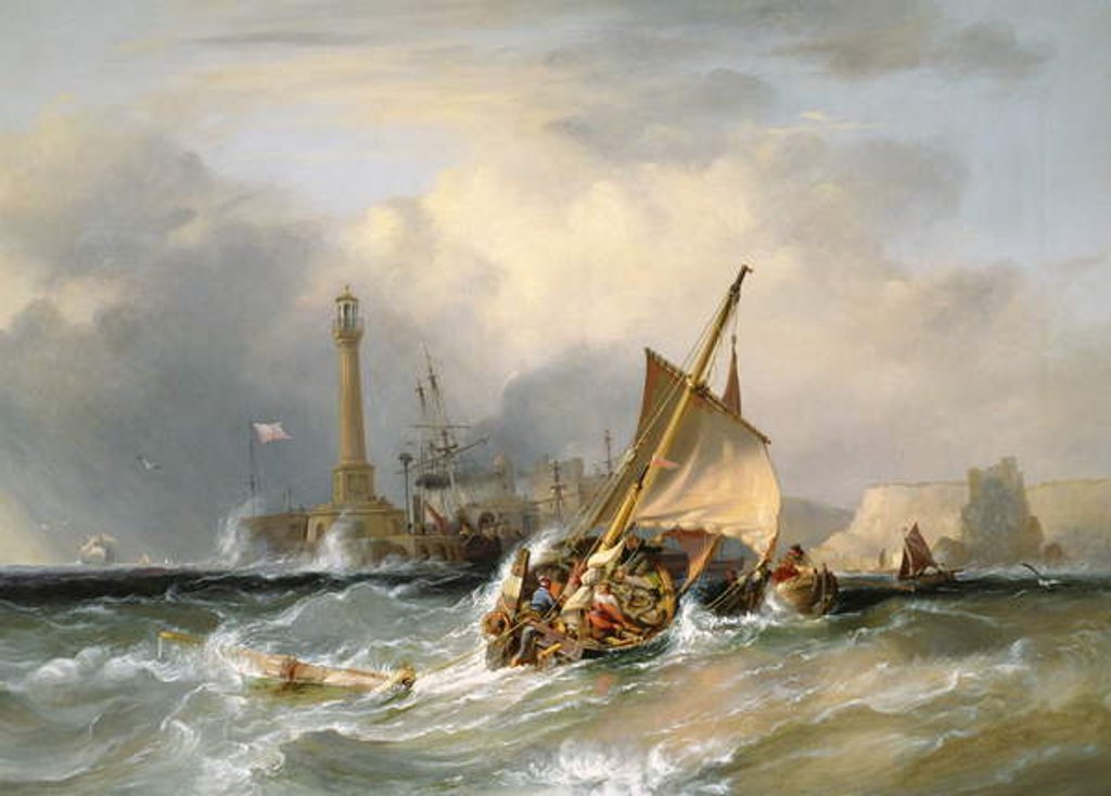 Detail of Lugger Entering Margate by George the Elder Chambers