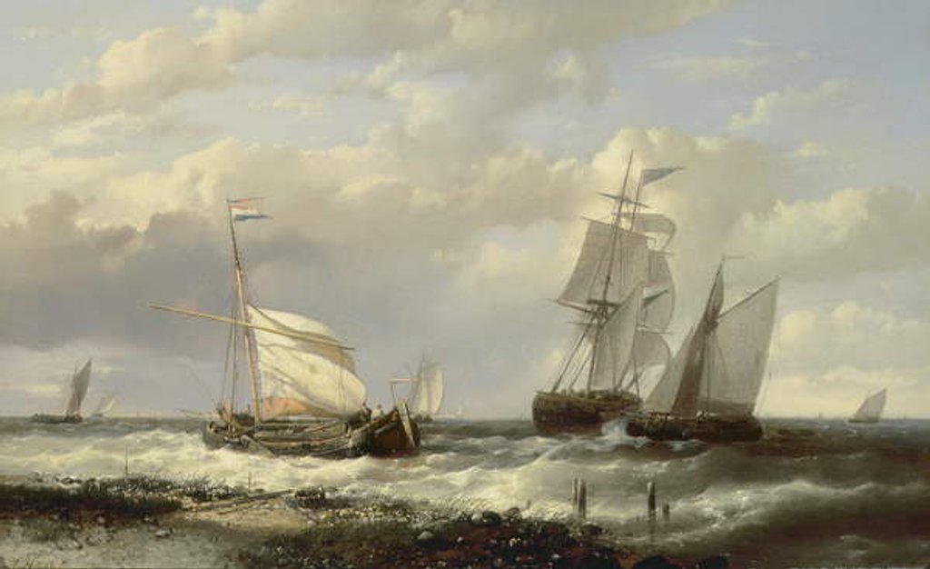 Detail of A Rising Wind by Abraham Hulk