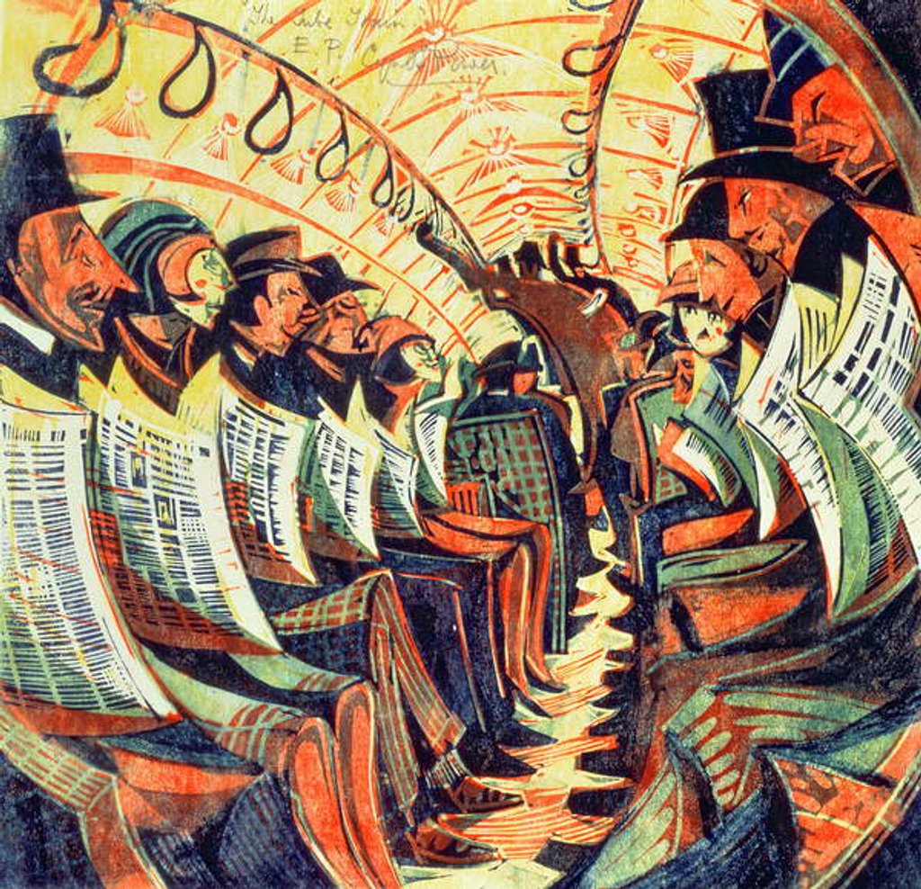 Detail of The Tube Train, c.1934 by Cyril Edward Power