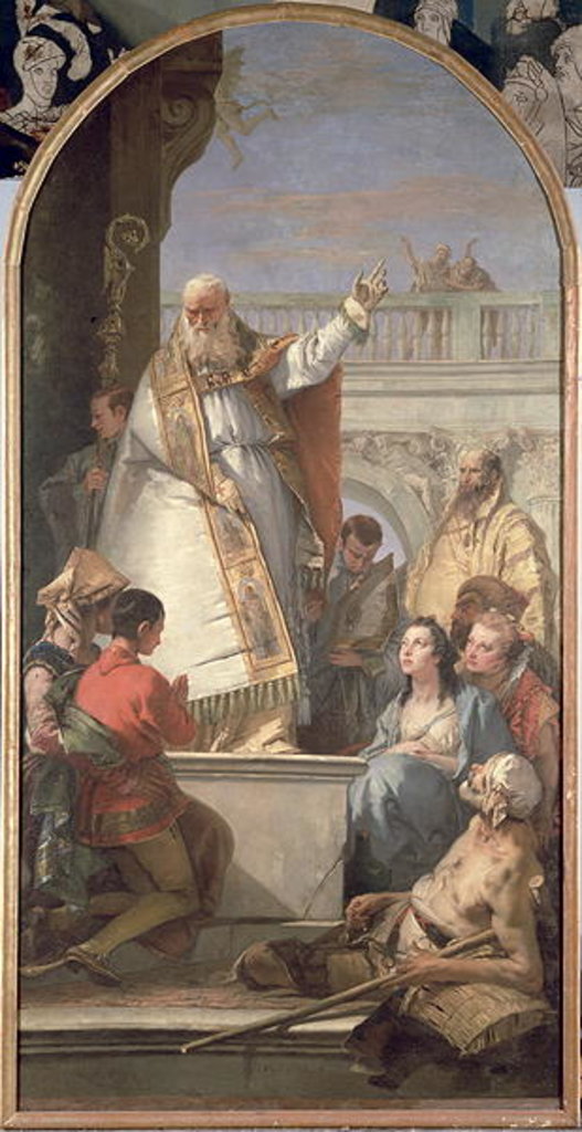 Detail of Miracle of St. Patrick, c.1746 by Giovanni Battista Tiepolo