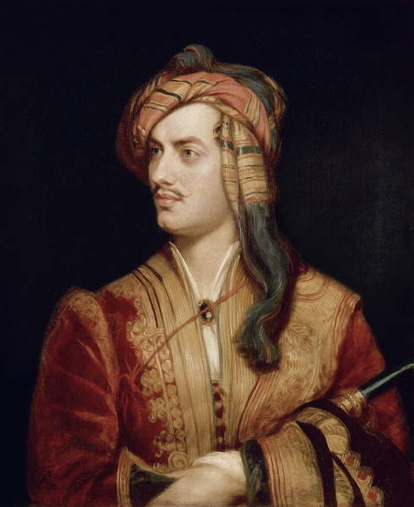 Detail of Portrait of George Gordon in Albanian Dress, 1813 by Thomas Phillips