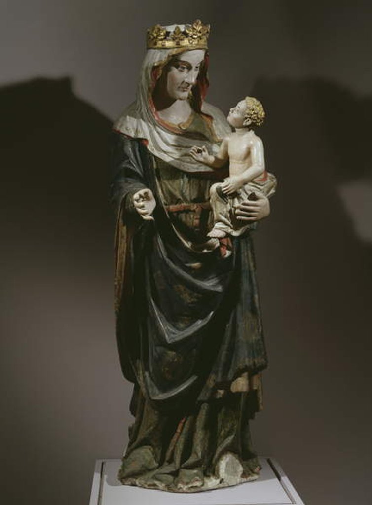 Detail of Virgin and Child, late 14th century by Spanish School
