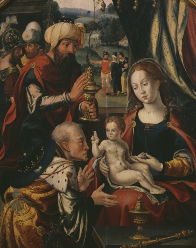Detail of Adoration of the Magi, Epiphany Triptych, detail, c.1540 by Pieter Coecke van Aelst