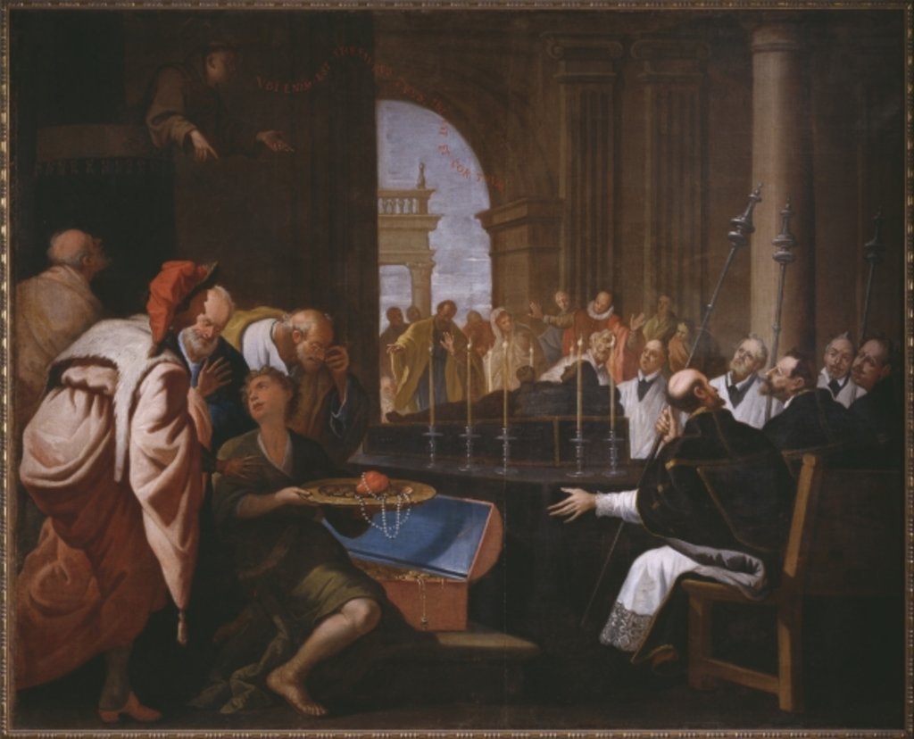 Detail of The Miracle of St. Anthony of Padua by Spanish School