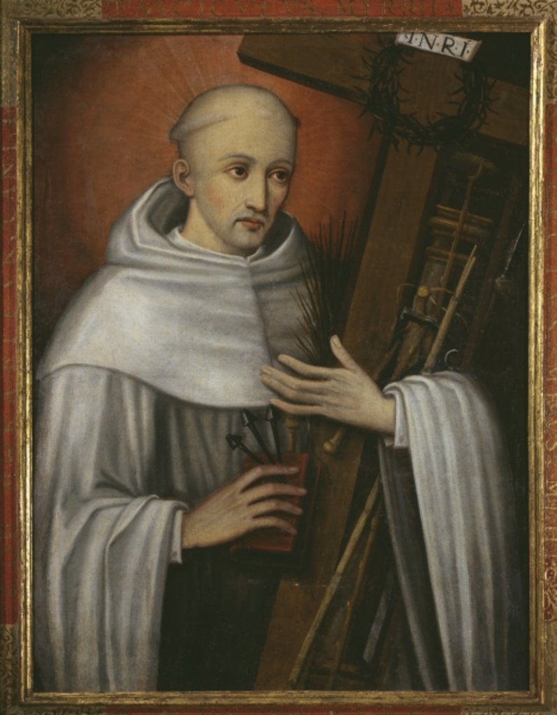Detail of St. Bernard of Clairvaux carrying the instruments of the Passion by Spanish School