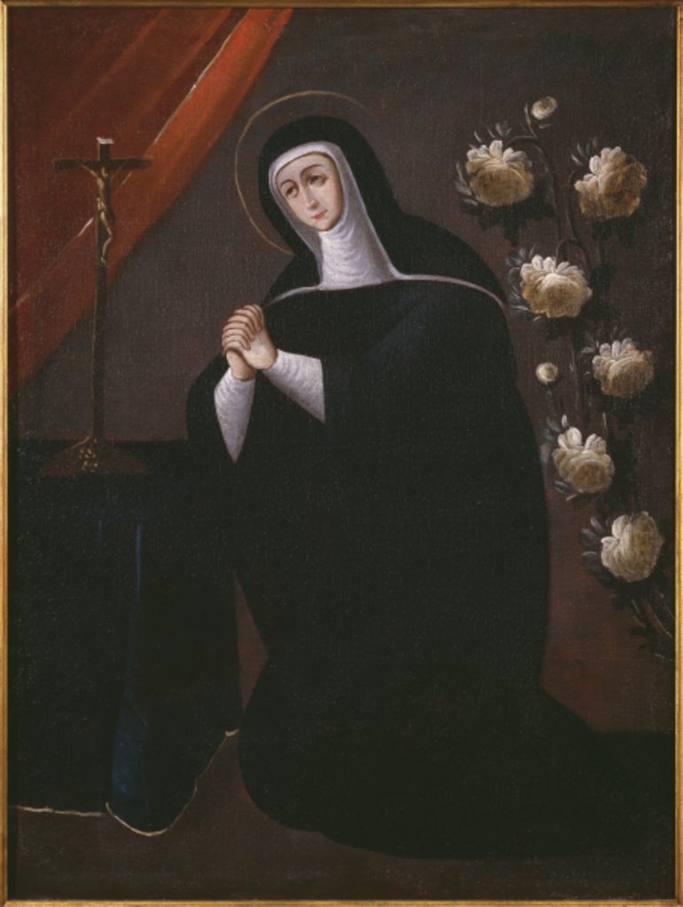 Detail of St. Rose of Lima by Spanish School
