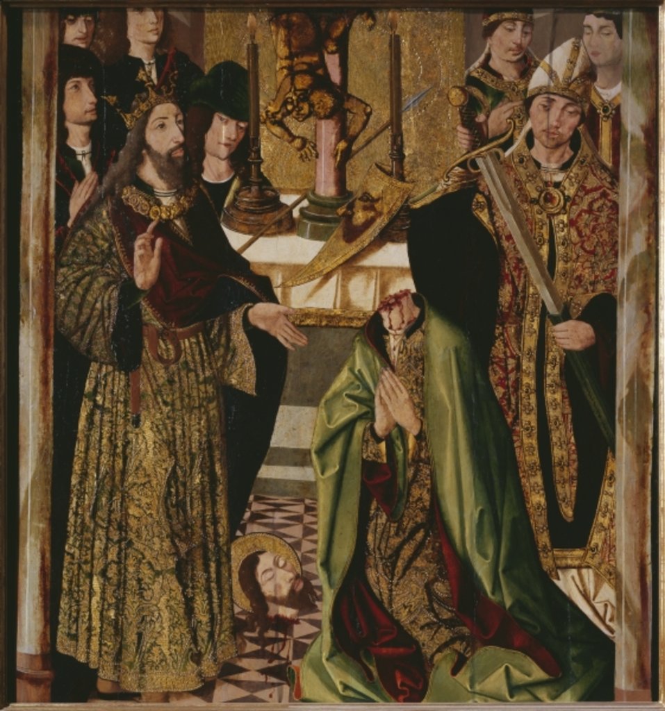 Detail of The beheading of St. Thomas in India by Alonso de Sedano