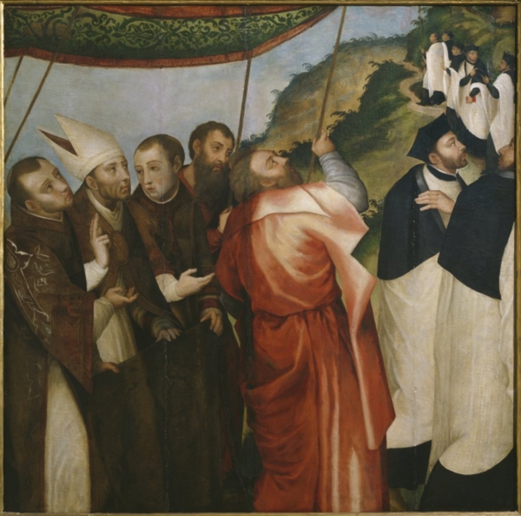 Detail of Procession to Mount Gargano by Vicente Juan Macip