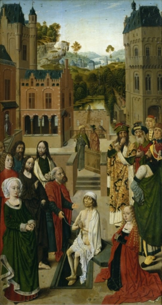 Detail of Raising of Lazarus by Master of the Tiburtine Sibyl