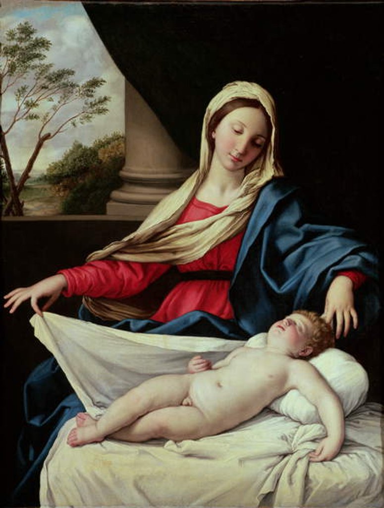 Detail of Madonna and Child by Il Sassoferrato