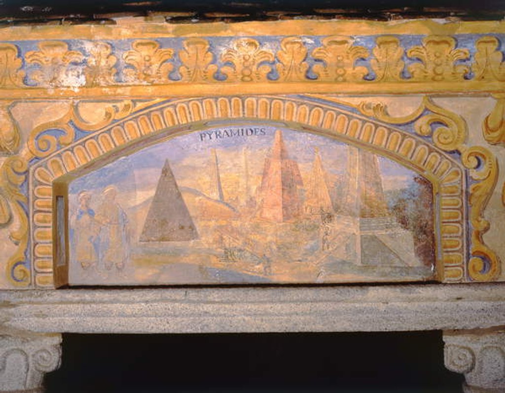 Detail of The Pyramids of Egypt by Nikolaus Schiel