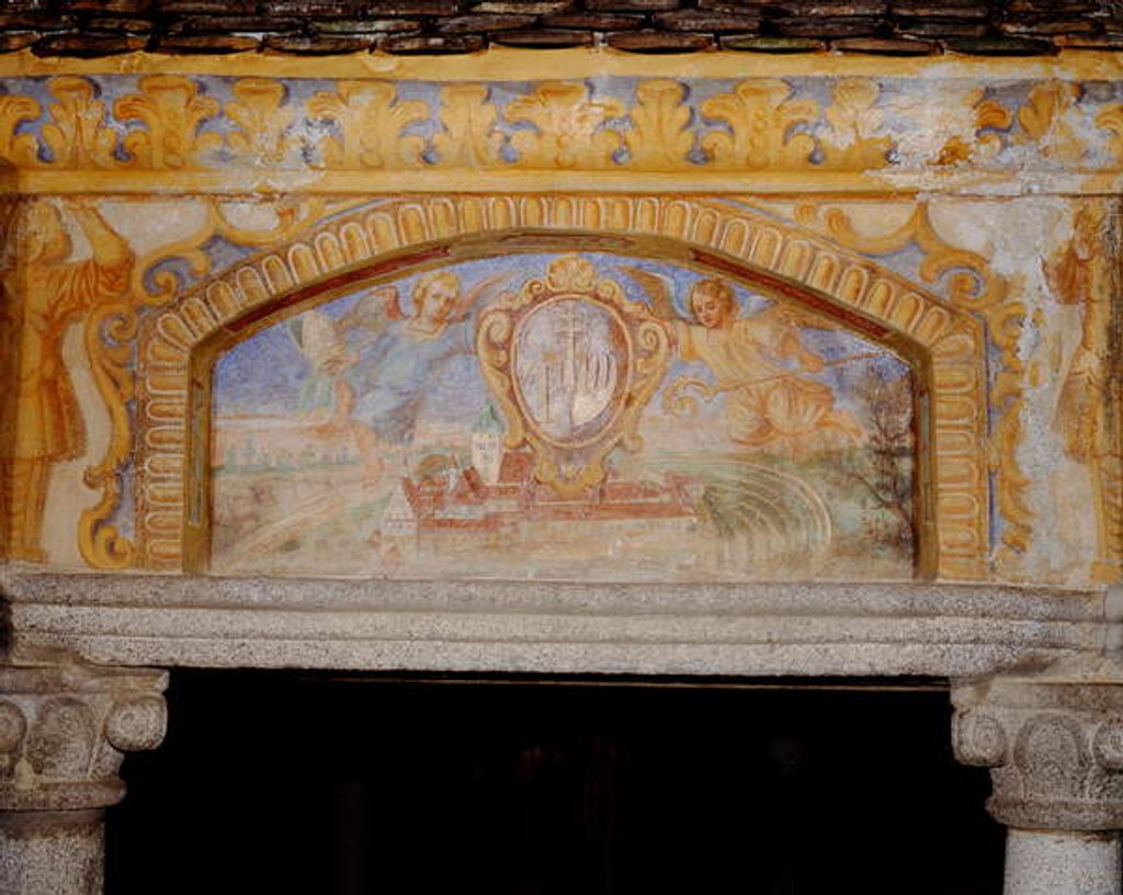 Detail of The Abbey of Novacella by Henry Curzon Allport