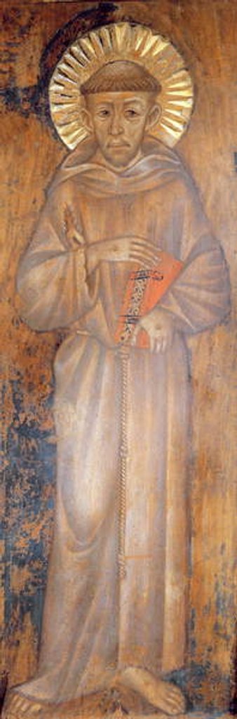 Detail of Portrait of St. Francis, c.1285 by Giovanni Cimabue
