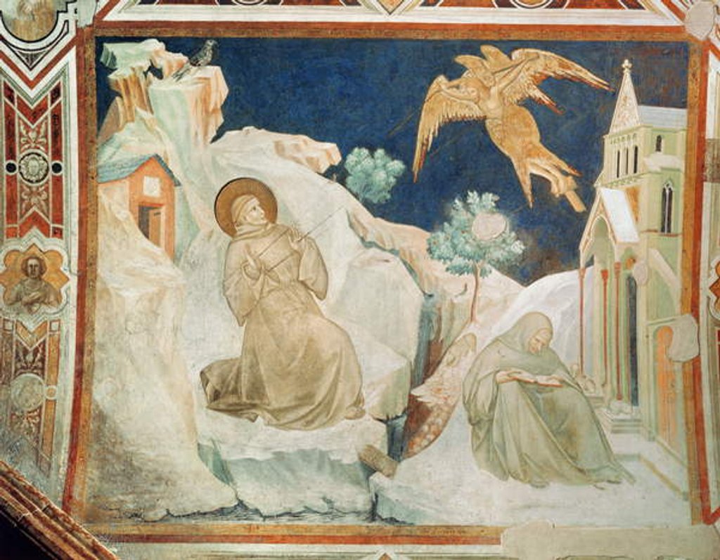 Detail of St Francis receiving the stigmata by Pietro Lorenzetti