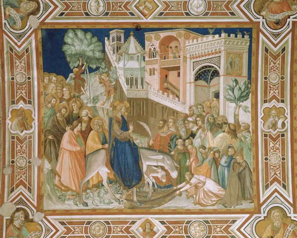Detail of Entry of Christ into Jerusalem, 1320 by Pietro Lorenzetti