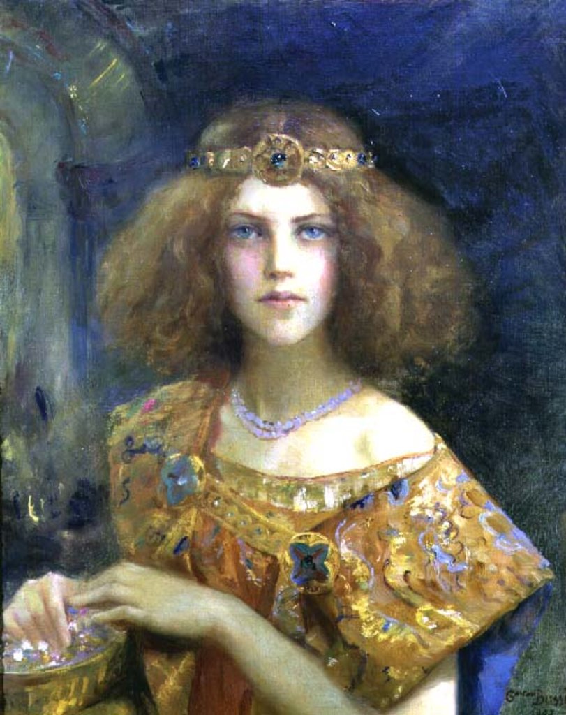 Detail of Salammbo, 1907 by Gaston Bussiere