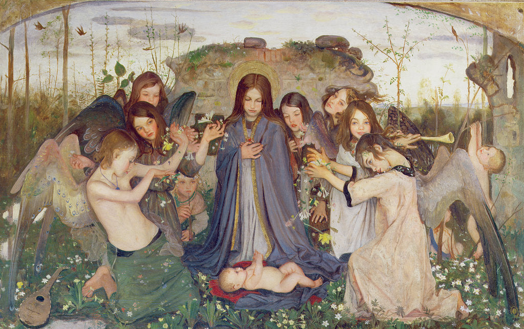 Detail of Madonna and Child with Angels, c.1925 by Mark Lancelot Symons
