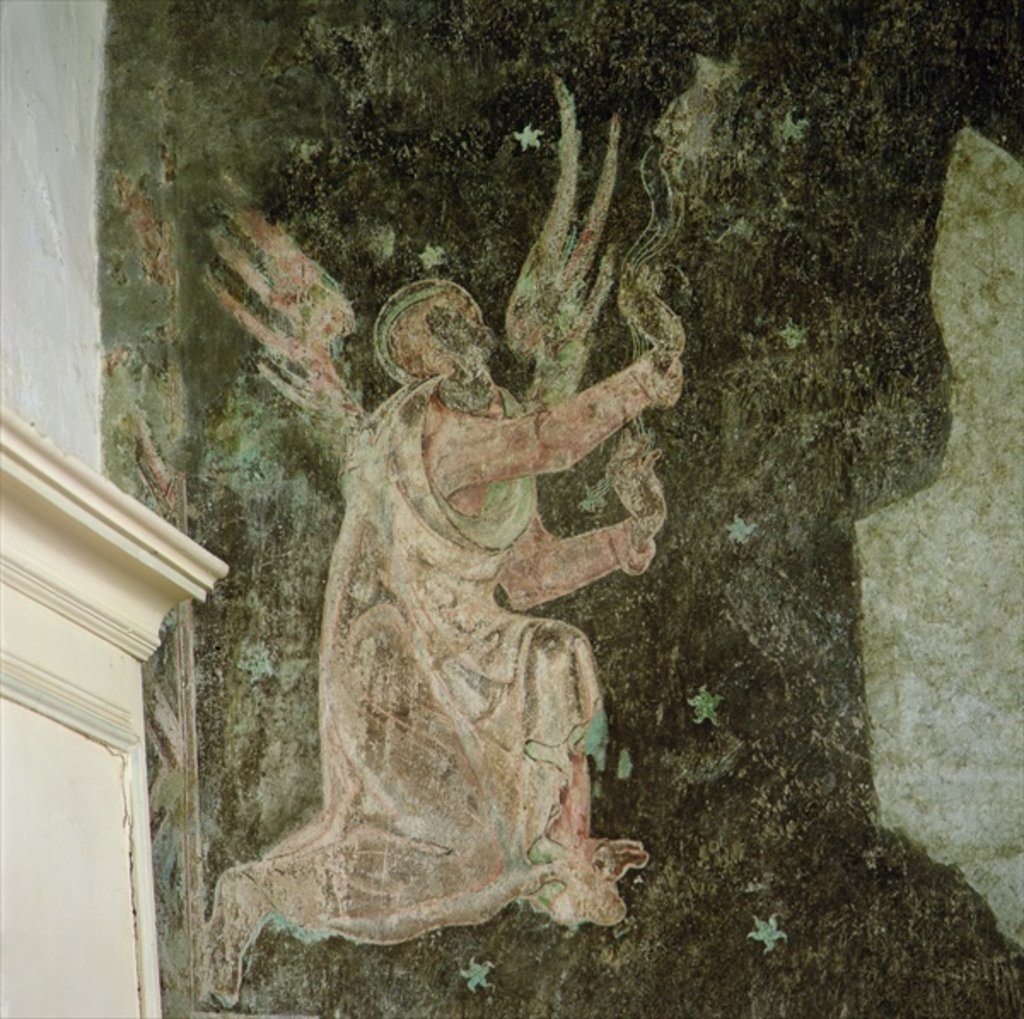 Detail of Censing angel, late 13th century by English School