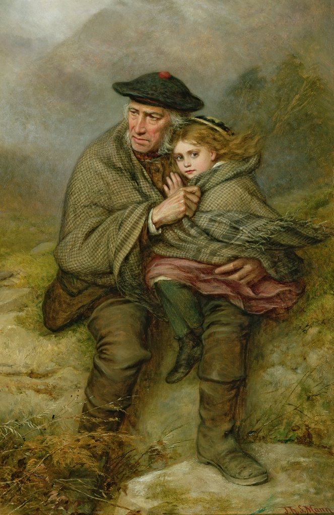 Detail of The Cauld Blast, 1876 by Joshua Hargrave Sams Mann