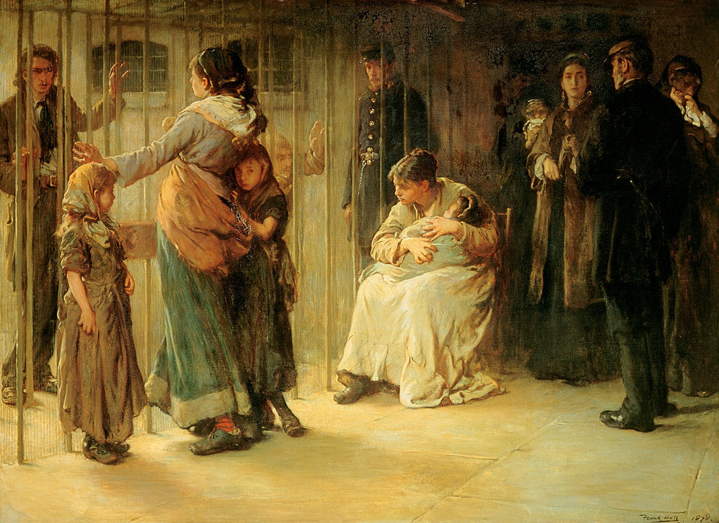 Detail of Newgate: Committed for Trial, 1878 by Frank Holl