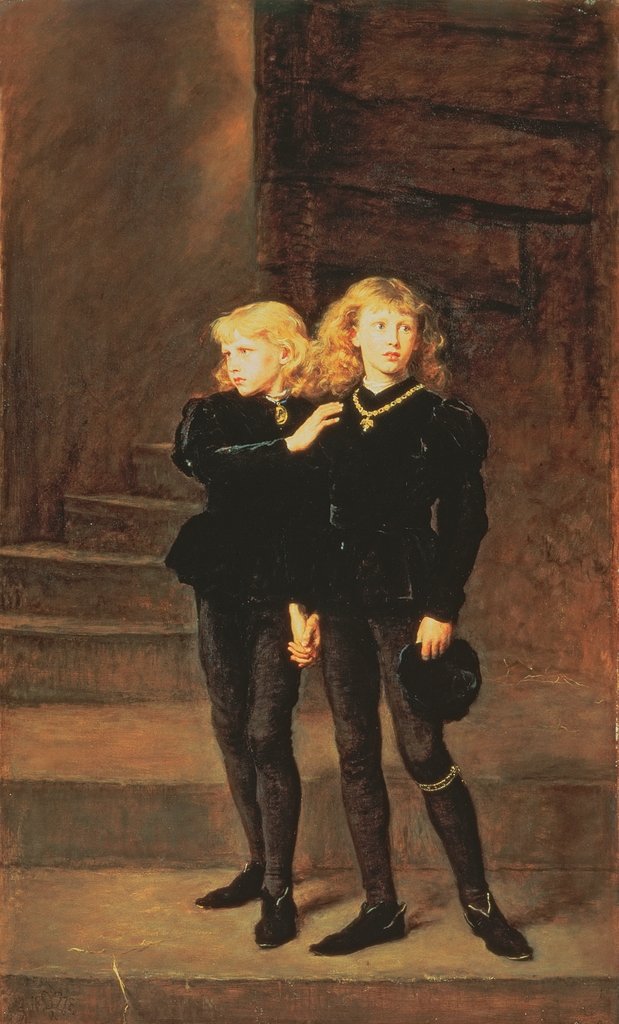 Detail of The Princes Edward and Richard in the Tower, 1878 by John Everett Millais