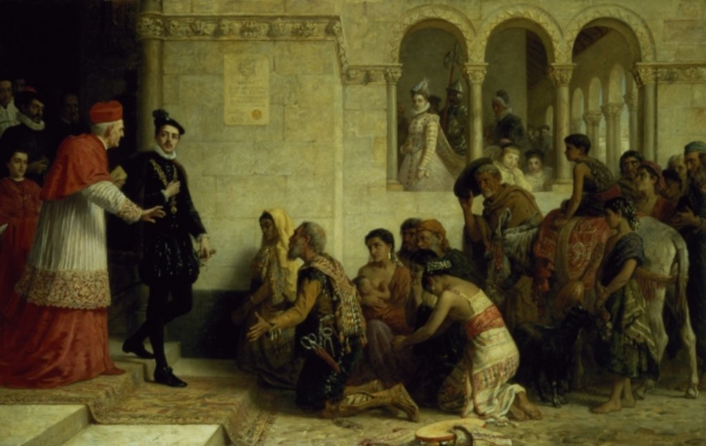 Detail of The Supplicants. The Expulsion of the Gypsies from Spain, 1872 by Edwin Longsden Long