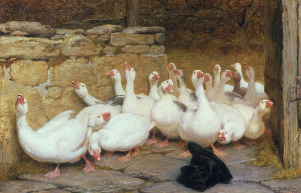 Detail of An Anxious Moment, 1878 by Briton Riviere
