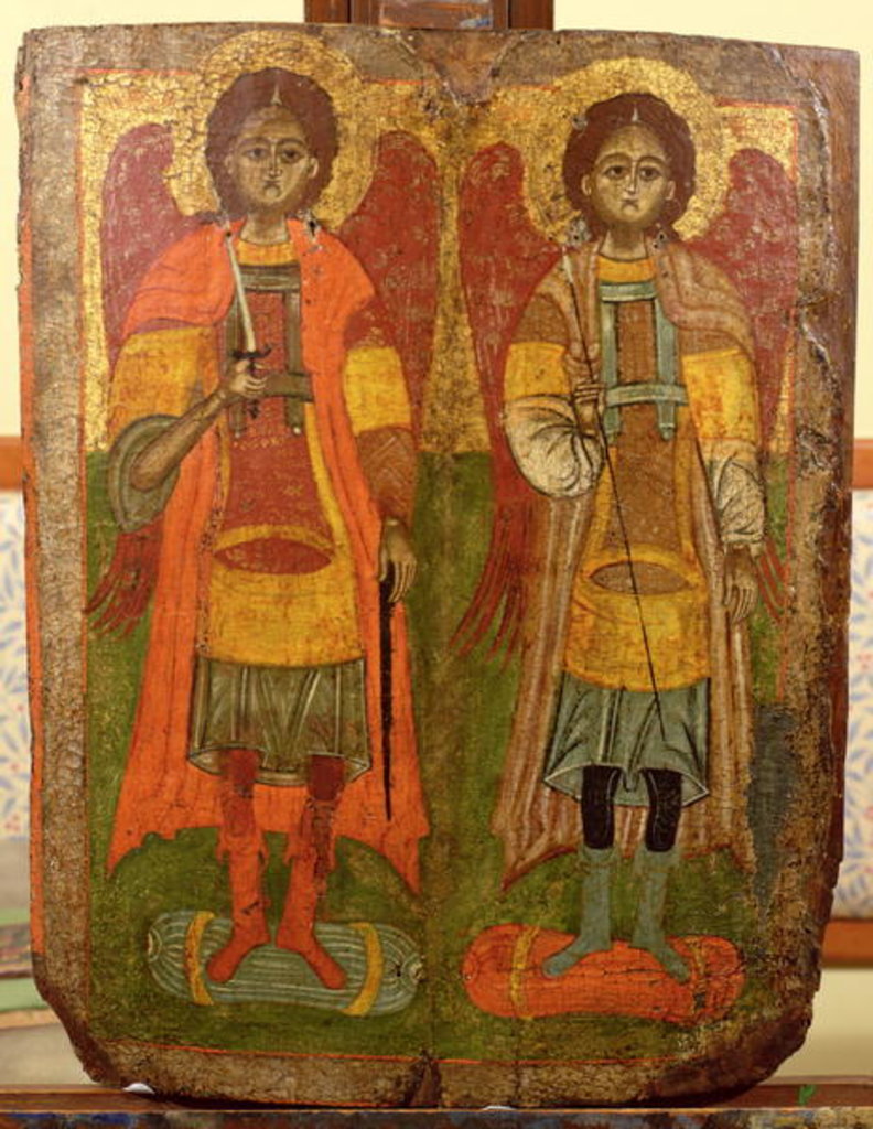 Detail of Archangels Michael and Gabriel by Anonymous