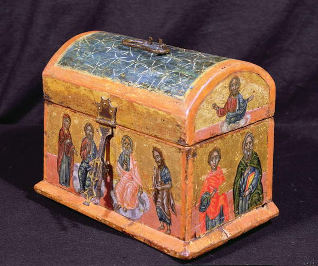 Detail of Reliquary box or Chrismatory, Greek Islands, c.1700 by Anonymous