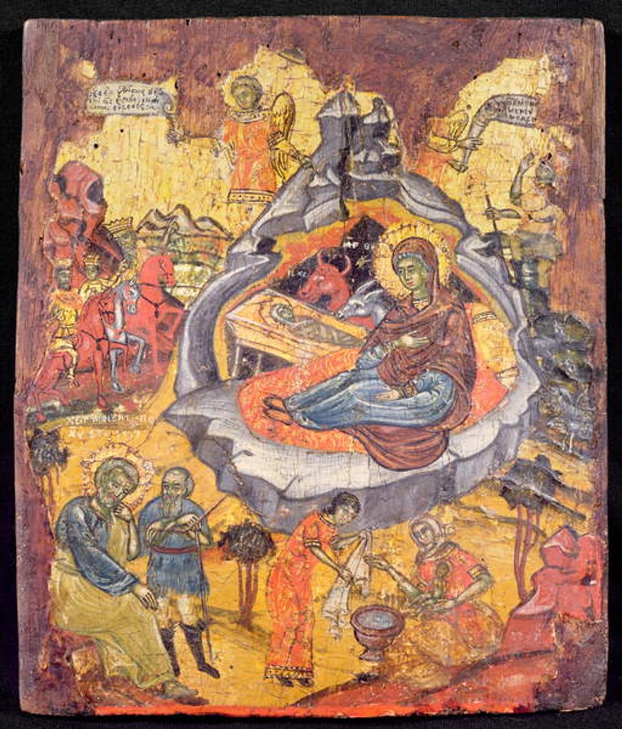 Detail of The Nativity, Greek Islands, 1737 by Anonymous