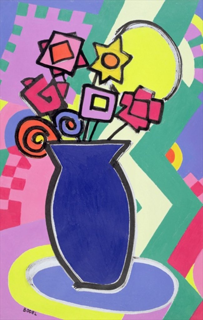Detail of Blue Vase, 2003 by Bodel Rikys