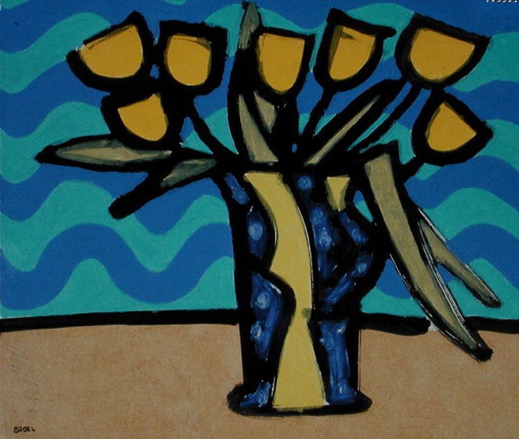 Detail of Yellow Tulips, 1996 by Bodel Rikys