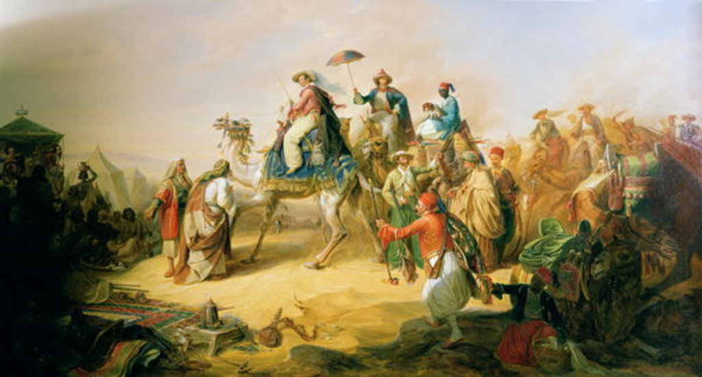 Detail of Prince Albrecht von Preussen on his Orient travel in 1843 by H. Kretschmer