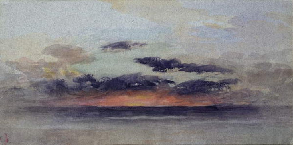 Detail of Stormy Sunset by John Ruskin