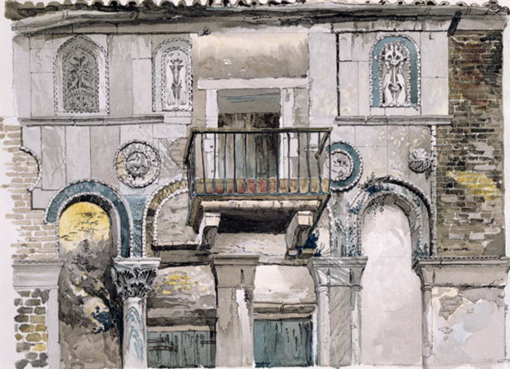 Detail of Fondaco dei Turchi, Venice by John Ruskin