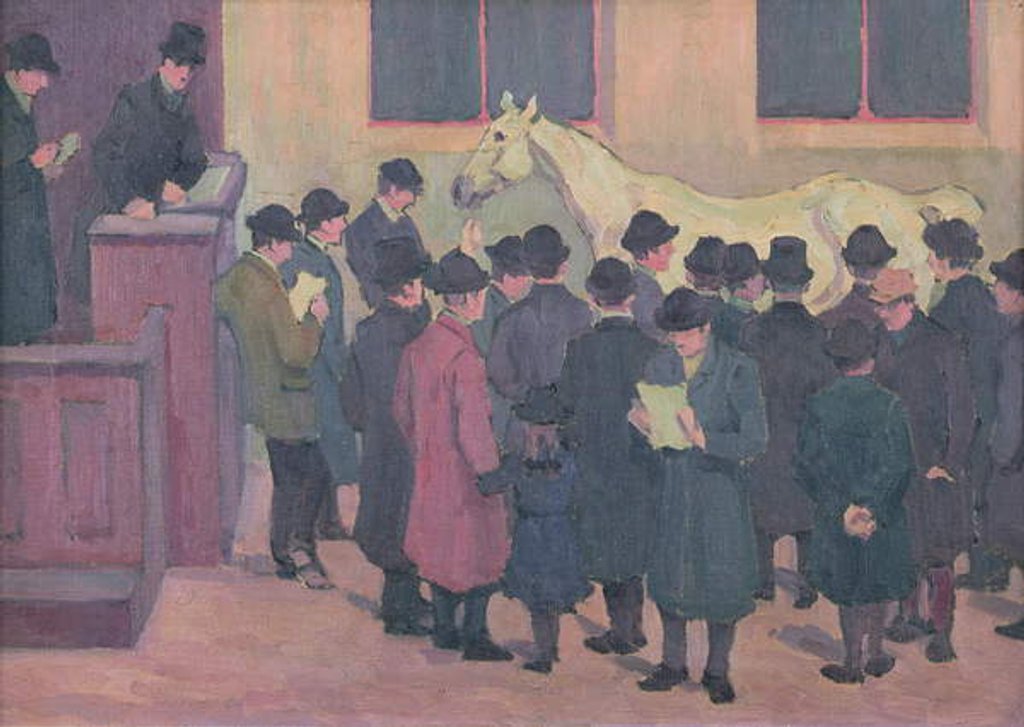 Detail of Horse Sale at the Barbican by Robert Polhill Bevan