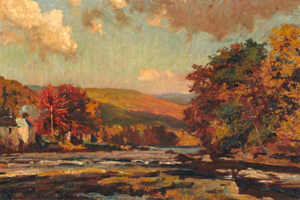 Detail of Llangollen, 1910 by Henry Joseph Wood