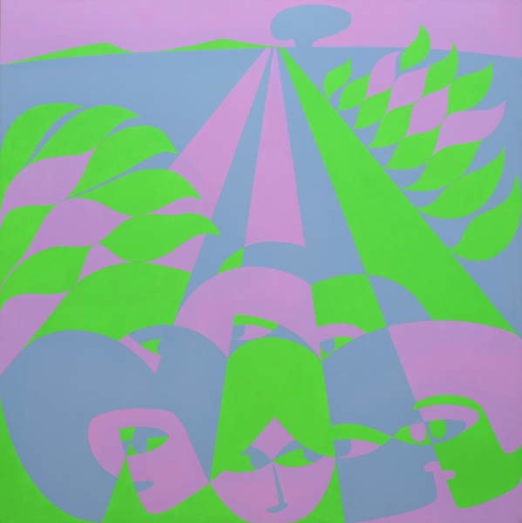 Detail of Whispers and small laughter, 1975 by Ron Waddams